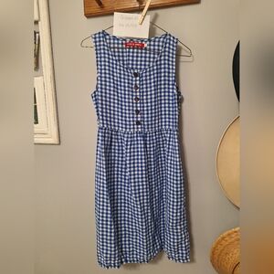 Pyne and Smith blue and white check 24